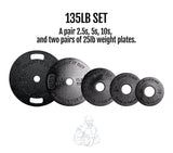 Cast Iron Machined Weight Plate Sets