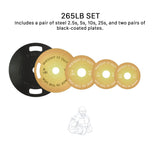 Cast Iron Machined 45lb And Calibrated Solid Steel Weight Plate Sets