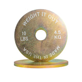 Cast Iron Machined 45lb And Calibrated Solid Steel Weight Plate Sets